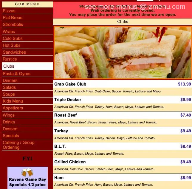 Online Menu of Pats Pizzeria Restaurant, Edgewood, Maryland, 21040