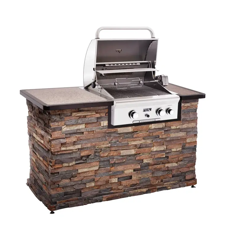 Outdoor Kitchen: natural gas grill post, built in grills for And built ...