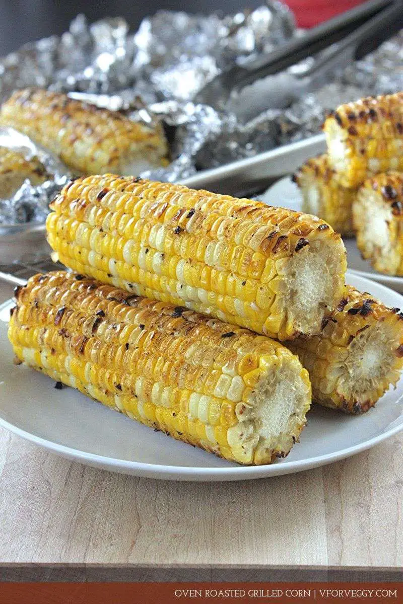 Oven Roasted Grilled Corn