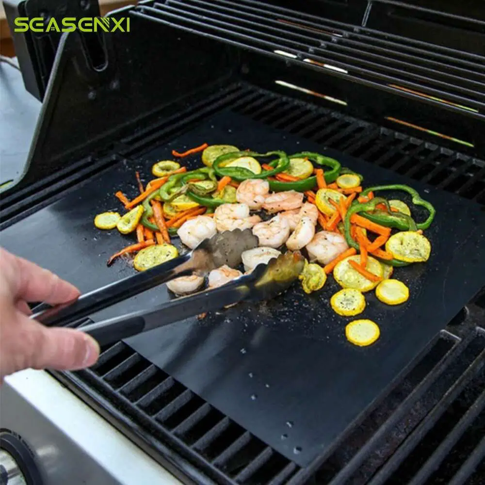 Reusable Non stick Barbecue Grill Mat BBQ Easy Clean ...