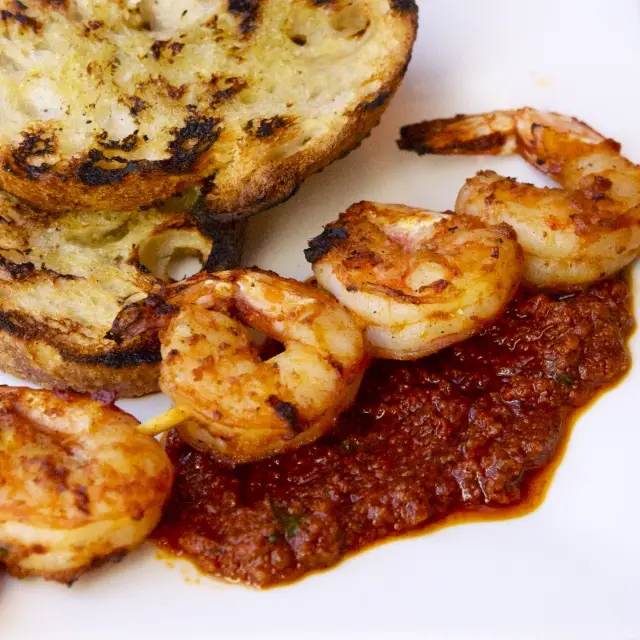 Romesco Grilled Shrimp