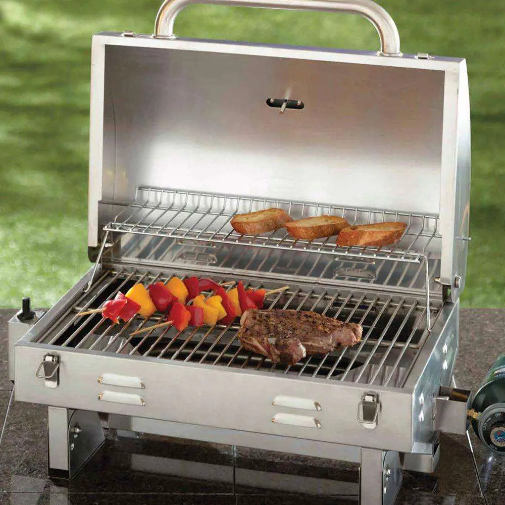Smoke Hollow Stainless Steel Outdoor Tailgate Portable BBQ ...