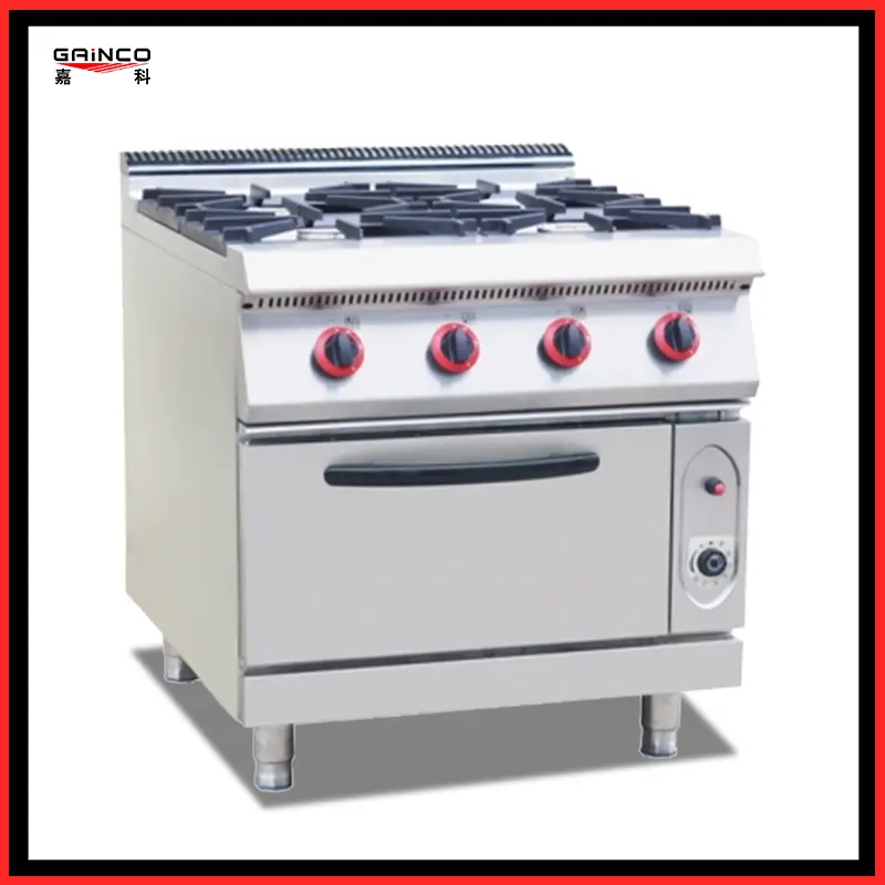 Stove With Grill In Middle