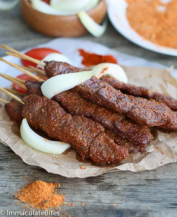 Suya (Spicy grilled kebab)
