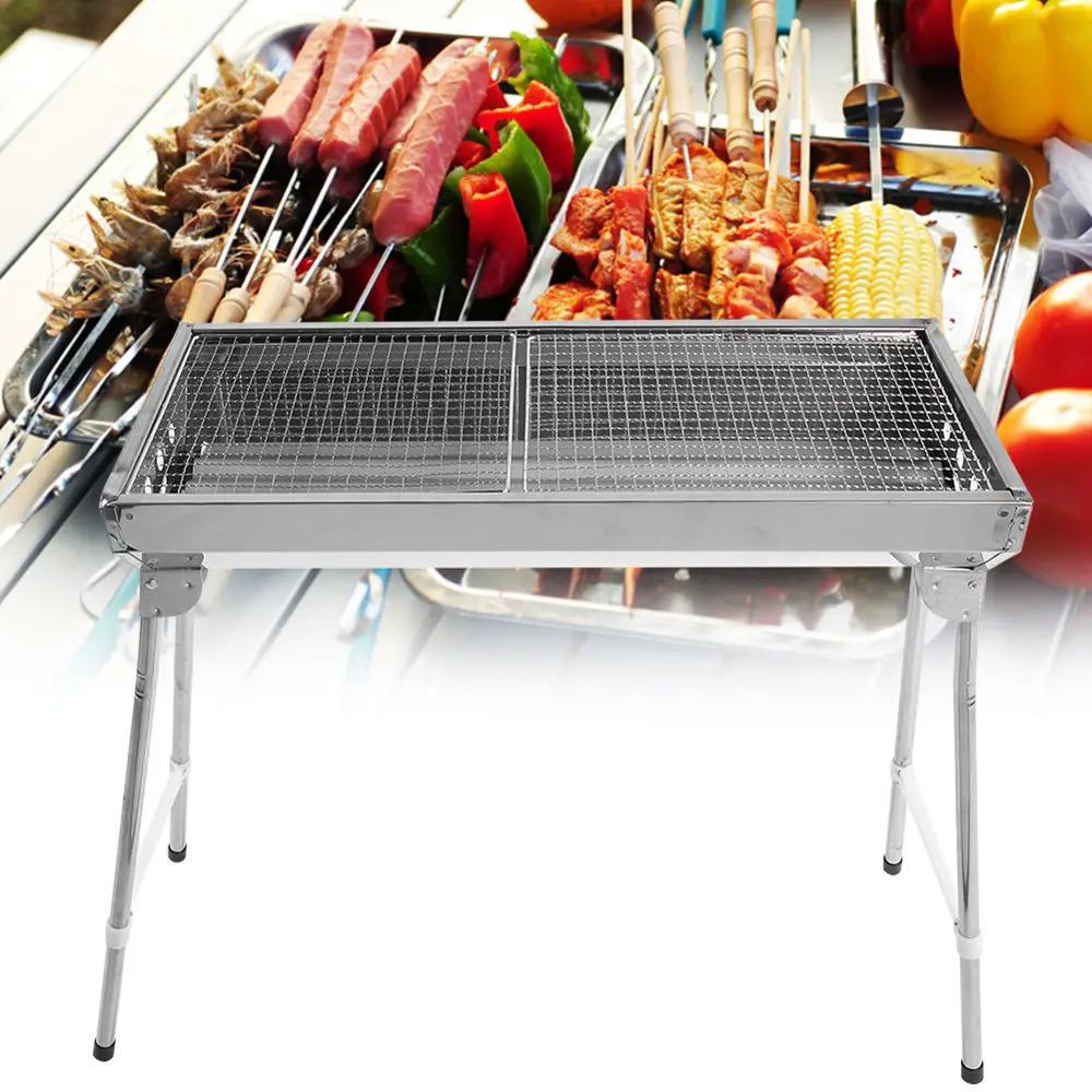Tebru Grill, Camping Barbecue Stove, Outdoor Large Size Foldable ...