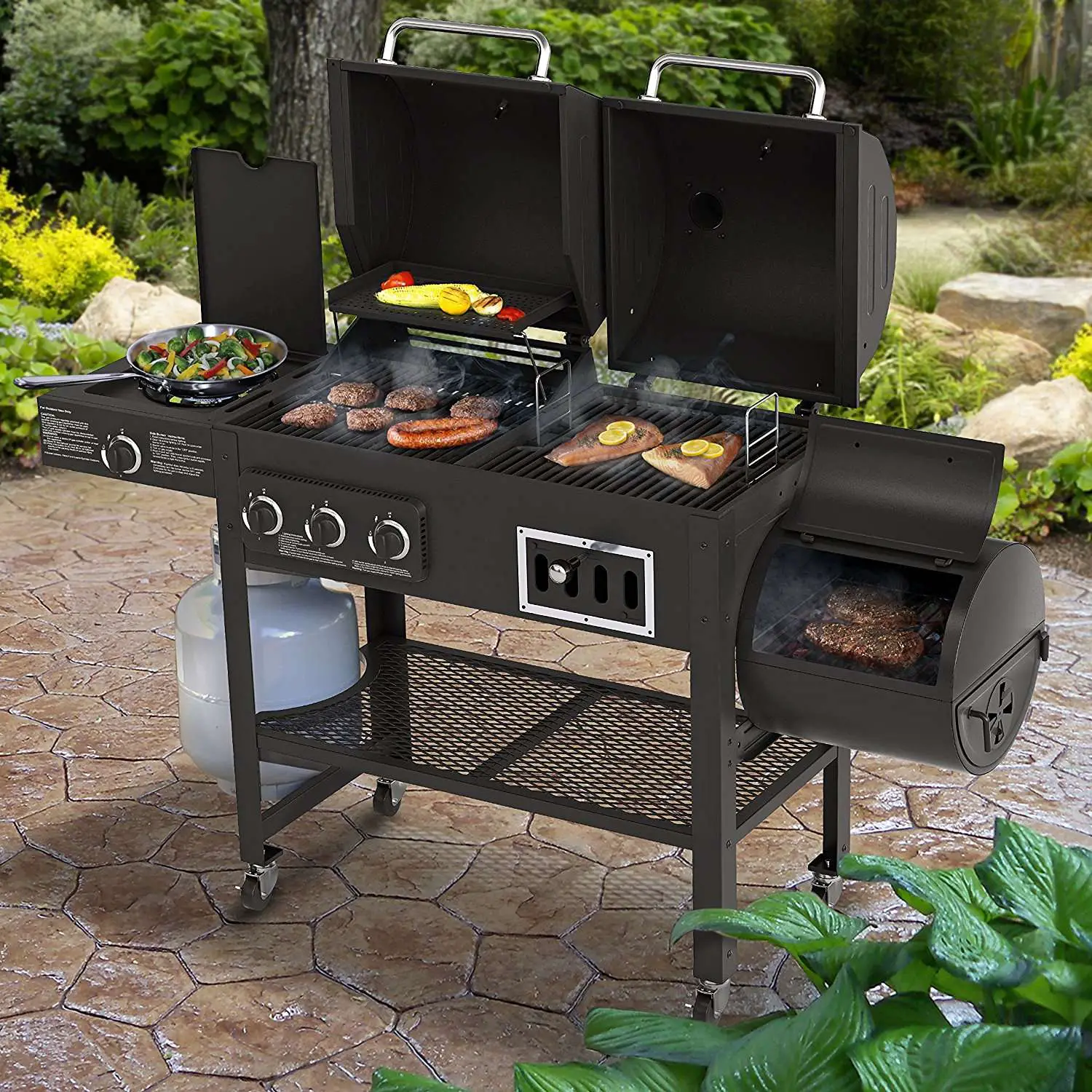 Top 3 gas charcoal smoker combo grills of 2018