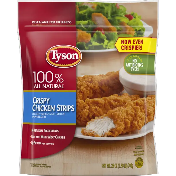 Tyson® Fully Cooked Crispy Chicken Strips, 25 oz. (Frozen ...