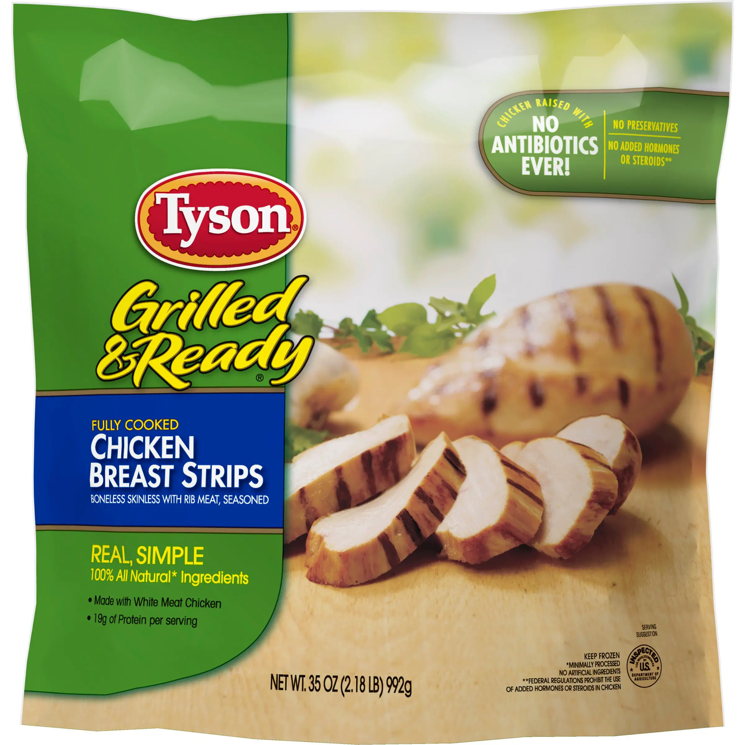 Tyson Fully Cooked Grilled Chicken Breast Strips
