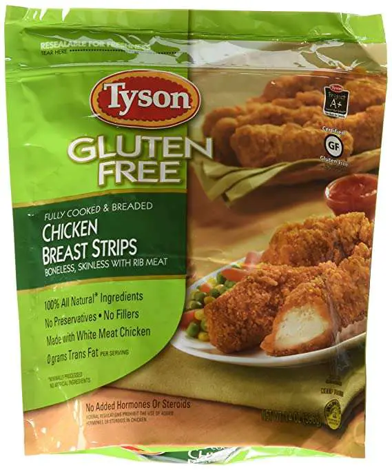 Tyson Gluten Free Chicken Strips, 14 Ounce (Frozen): Amazon.com ...
