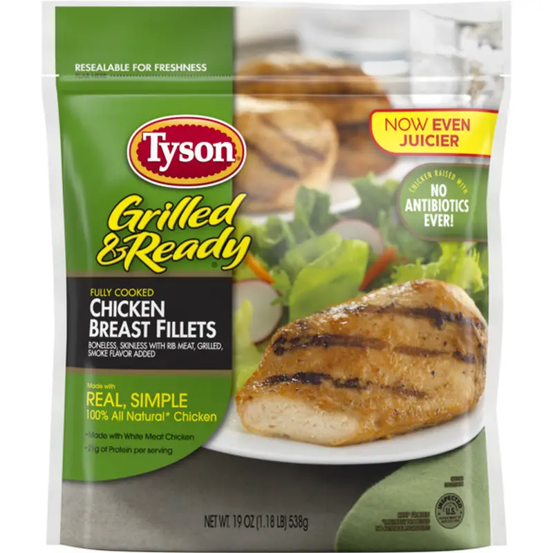 Tyson Grilled And Ready Fully Cooked Organic Premium Grilled Chicken ...