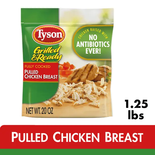 Tyson® Grilled &  Ready® Pulled Chicken Breast, 1.25 lb Bag (Frozen ...
