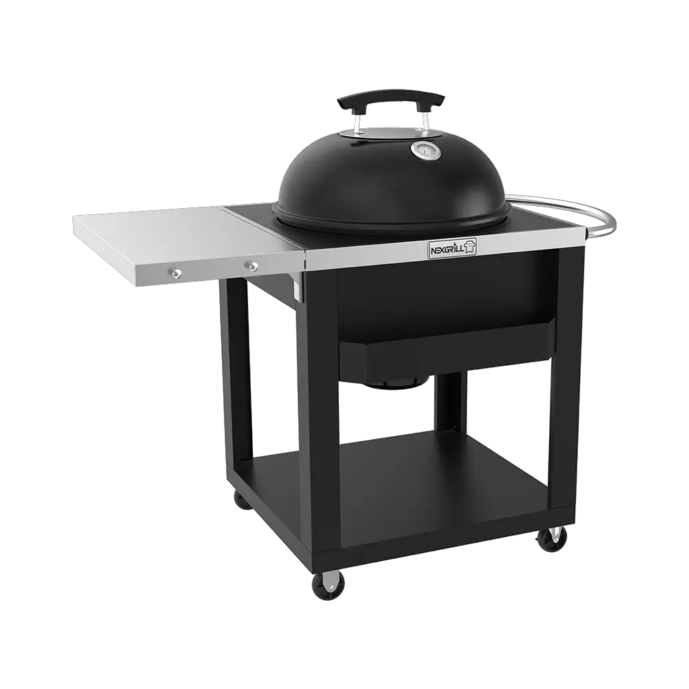 Weber Kettle Cart Charcoal With And Side Table Small Grill Stand ...
