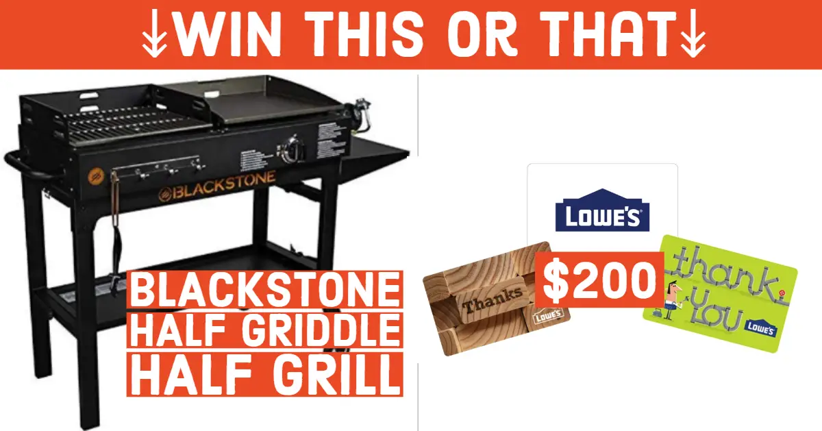 Winners Choice Raffle: Blackstone Half Griddle Half Grill ...